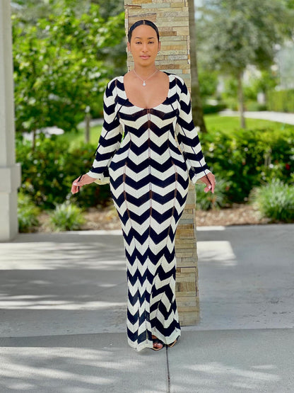 Tyla Wave Maxi Dress