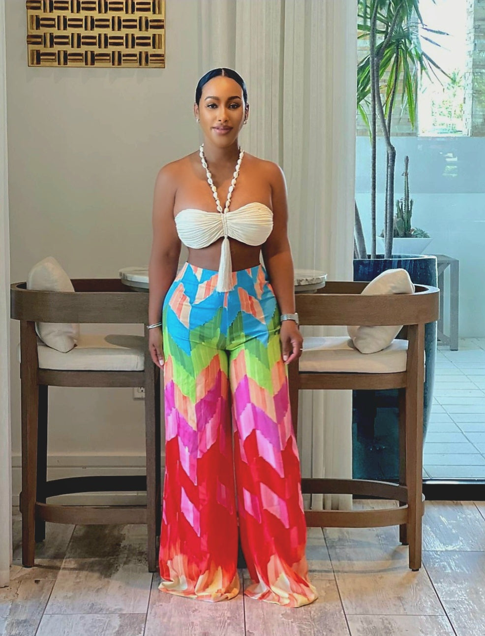 Vicky Vacay Pants Set