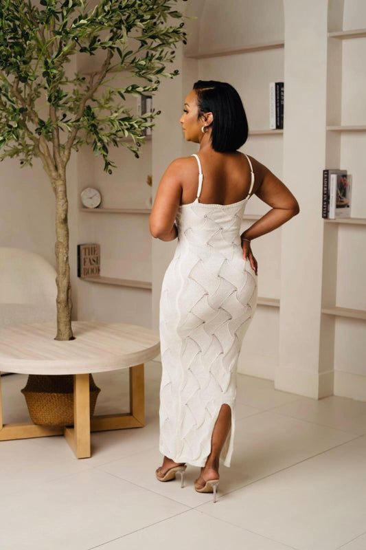 Sculpted Silence Maxi Dress