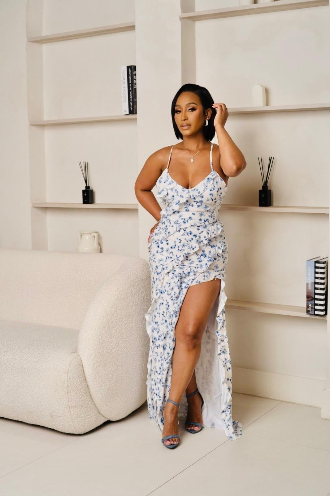 Riviera Ruffle Maxi Dress