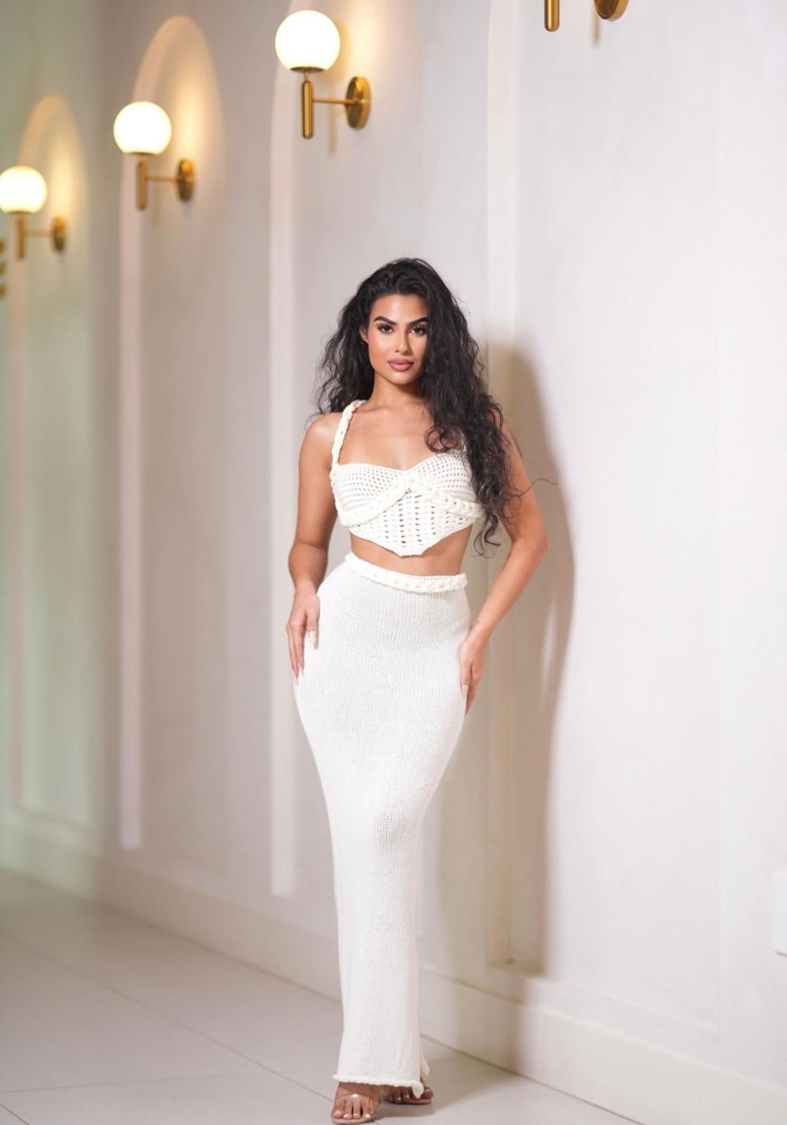 Crème Knit Beach Set