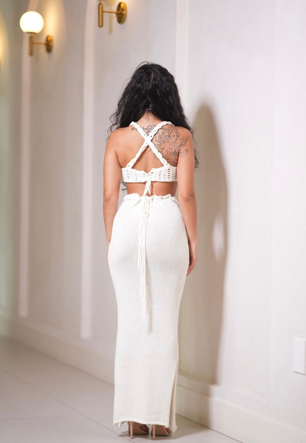 Crème Knit Beach Set