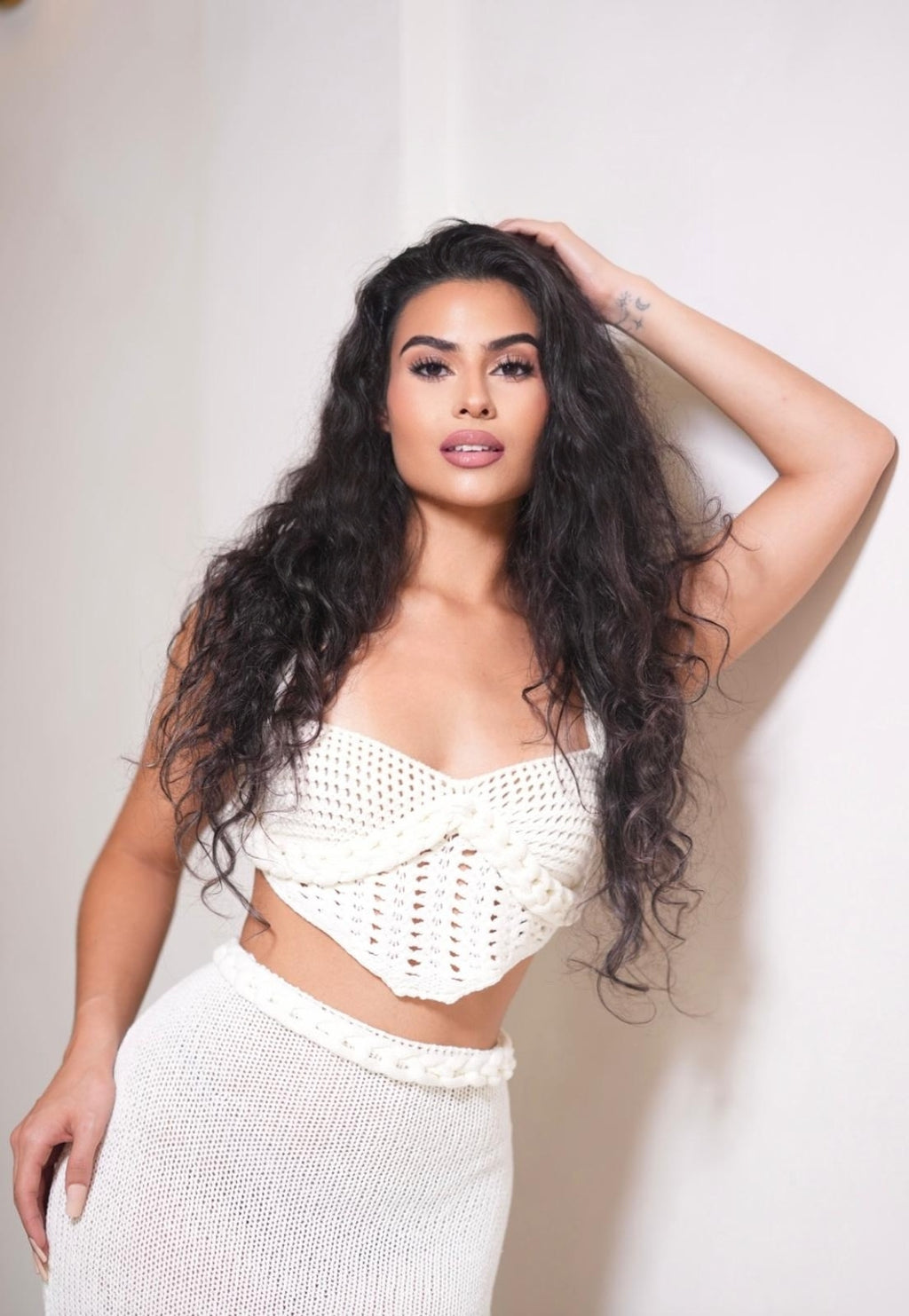 Crème Knit Beach Set