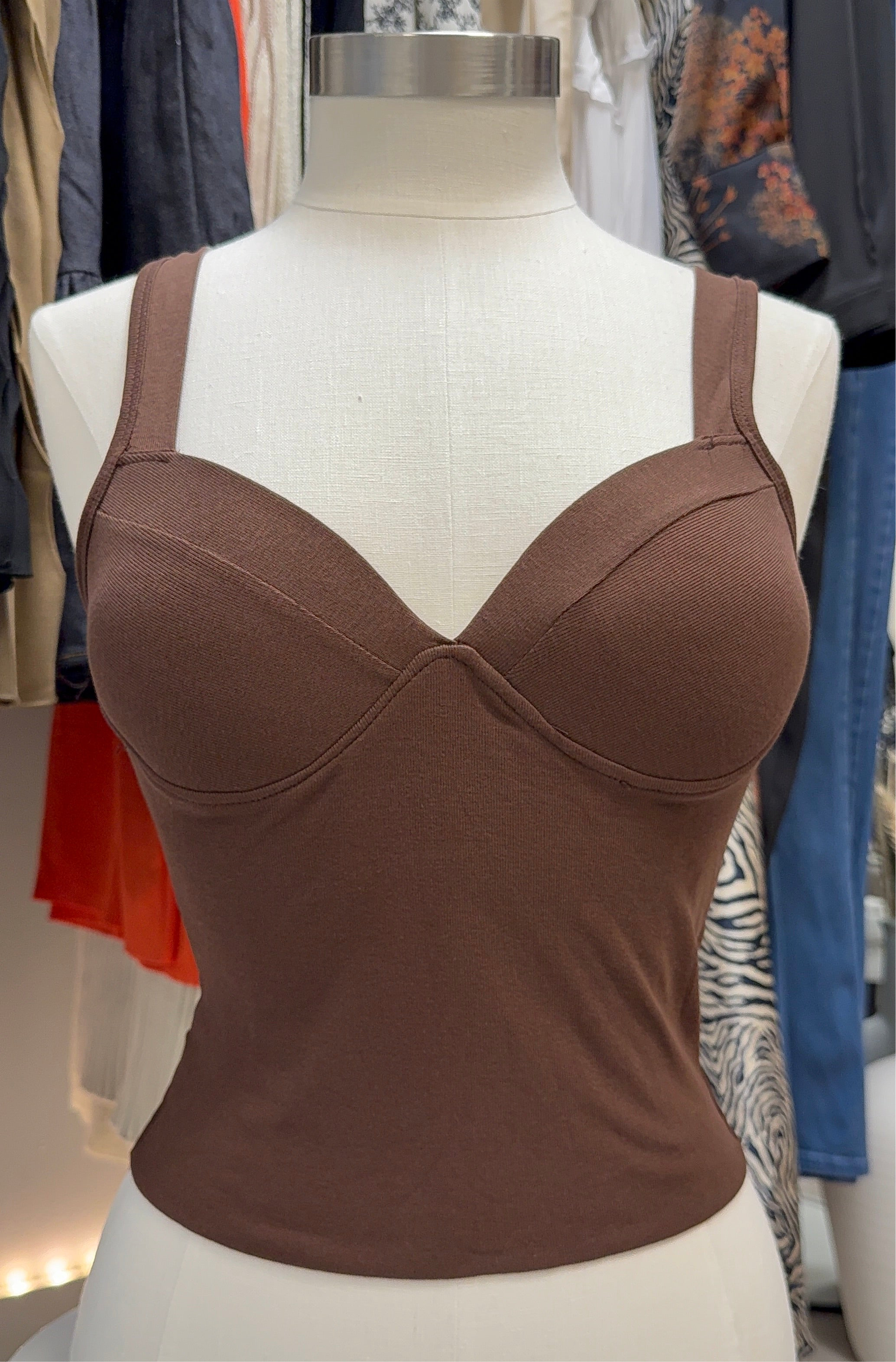 Rona Crop Top (Blue or Brown)