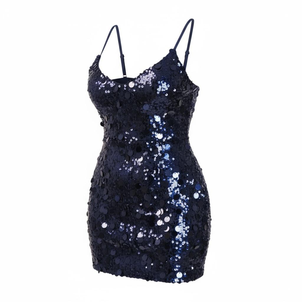 Blue Sparks Mini Dress