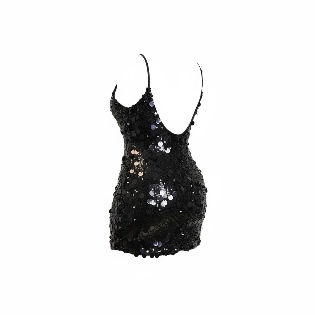 Black Sparks Mini Dress