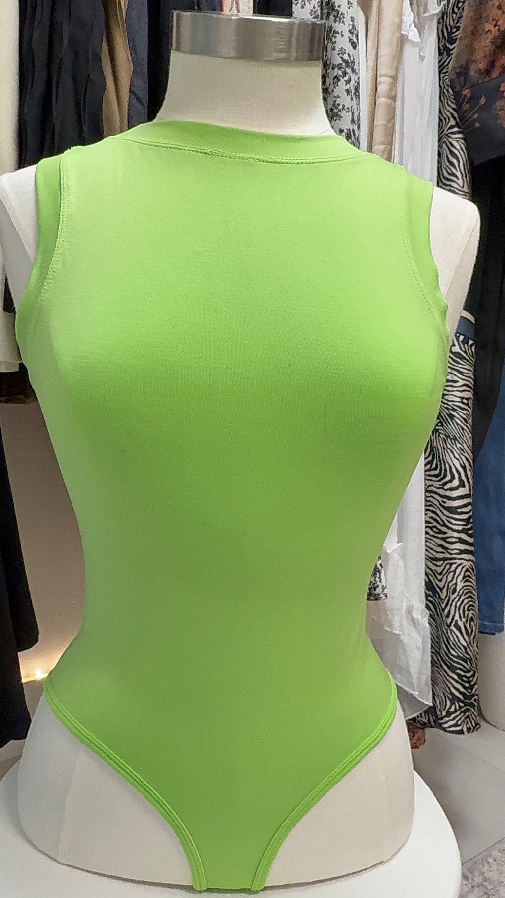 Sleeveless Lime Bodysuit