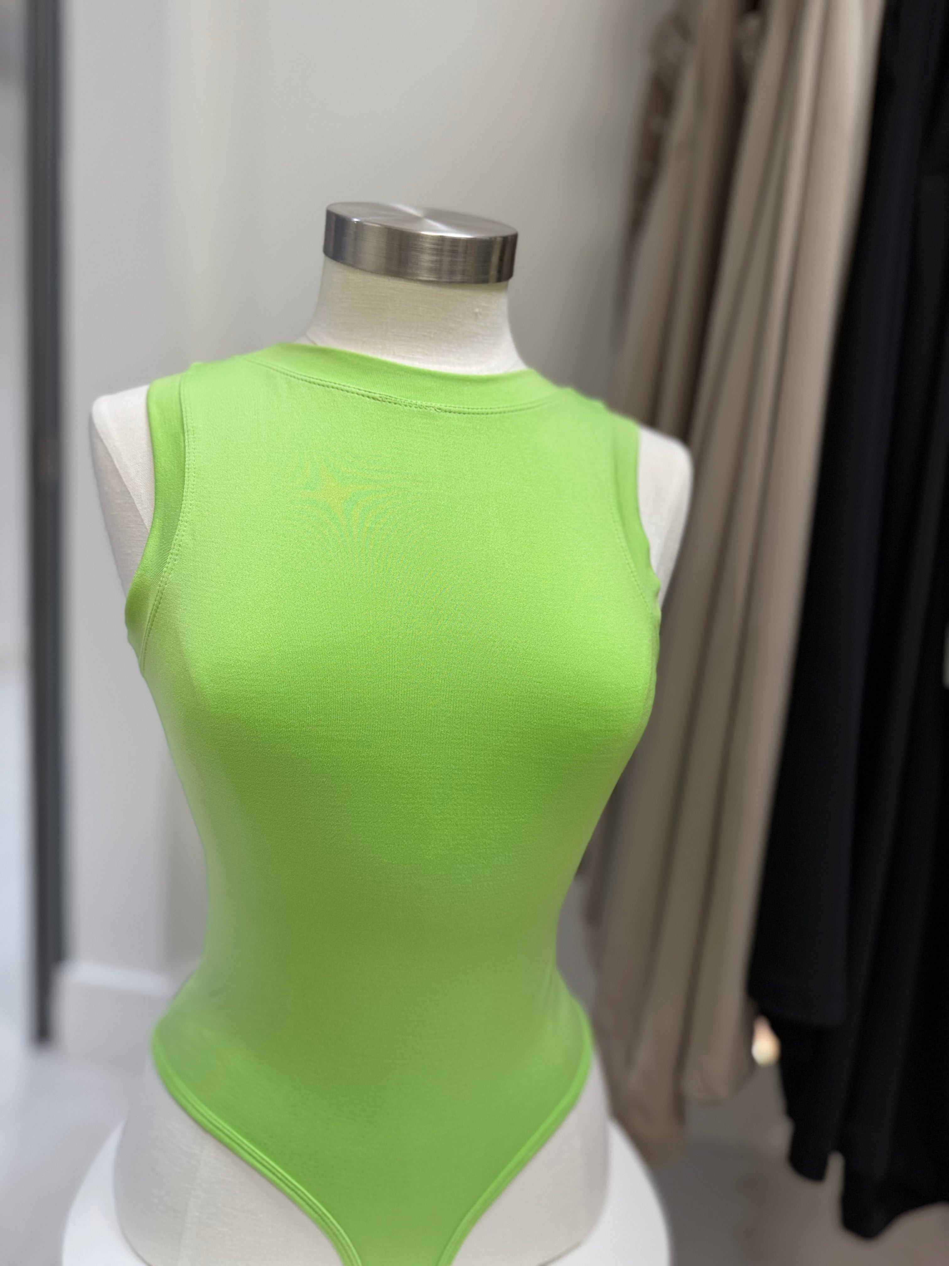 Sleeveless Lime Bodysuit