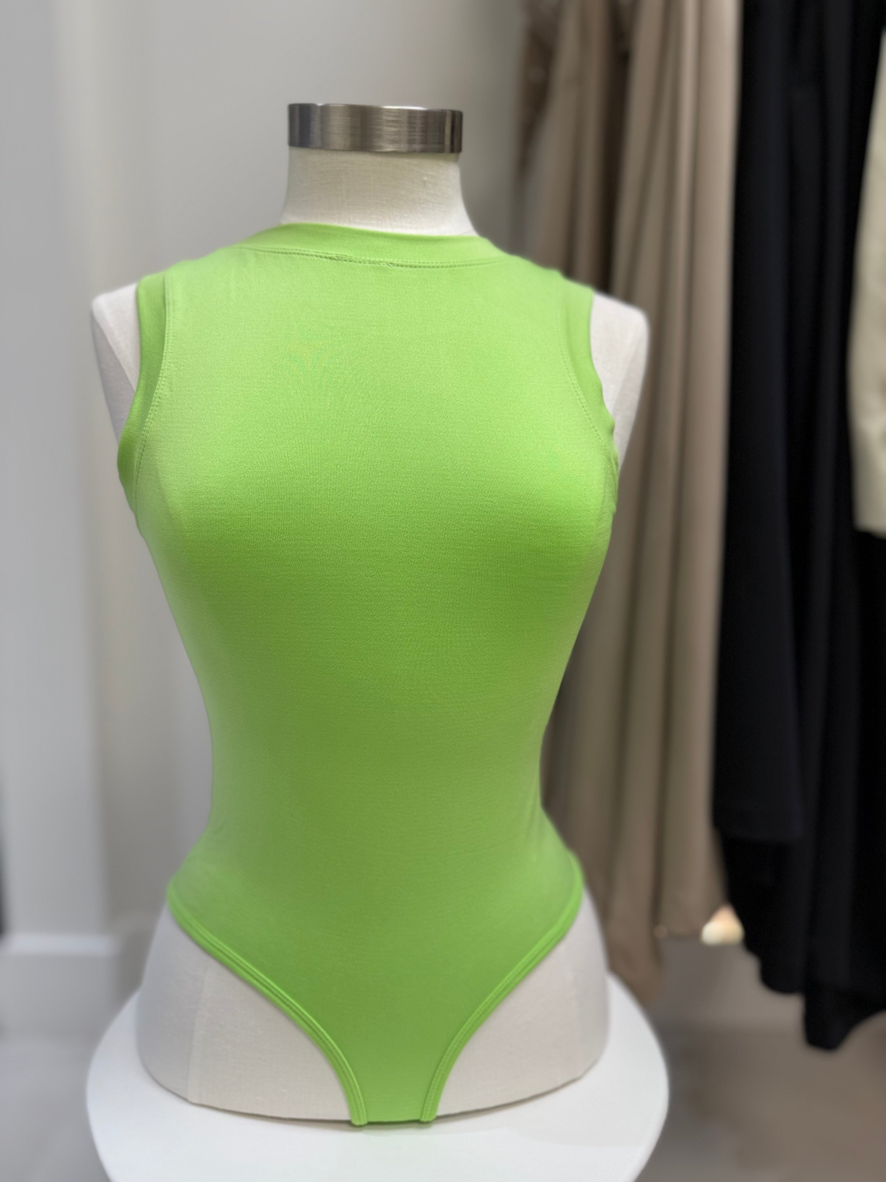 Sleeveless Lime Bodysuit