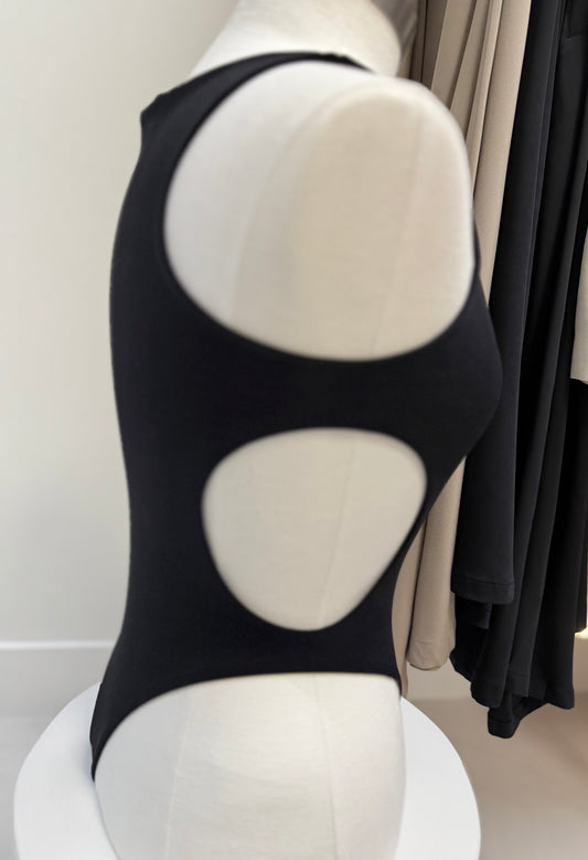 Sides Out Bodysuit (Black)