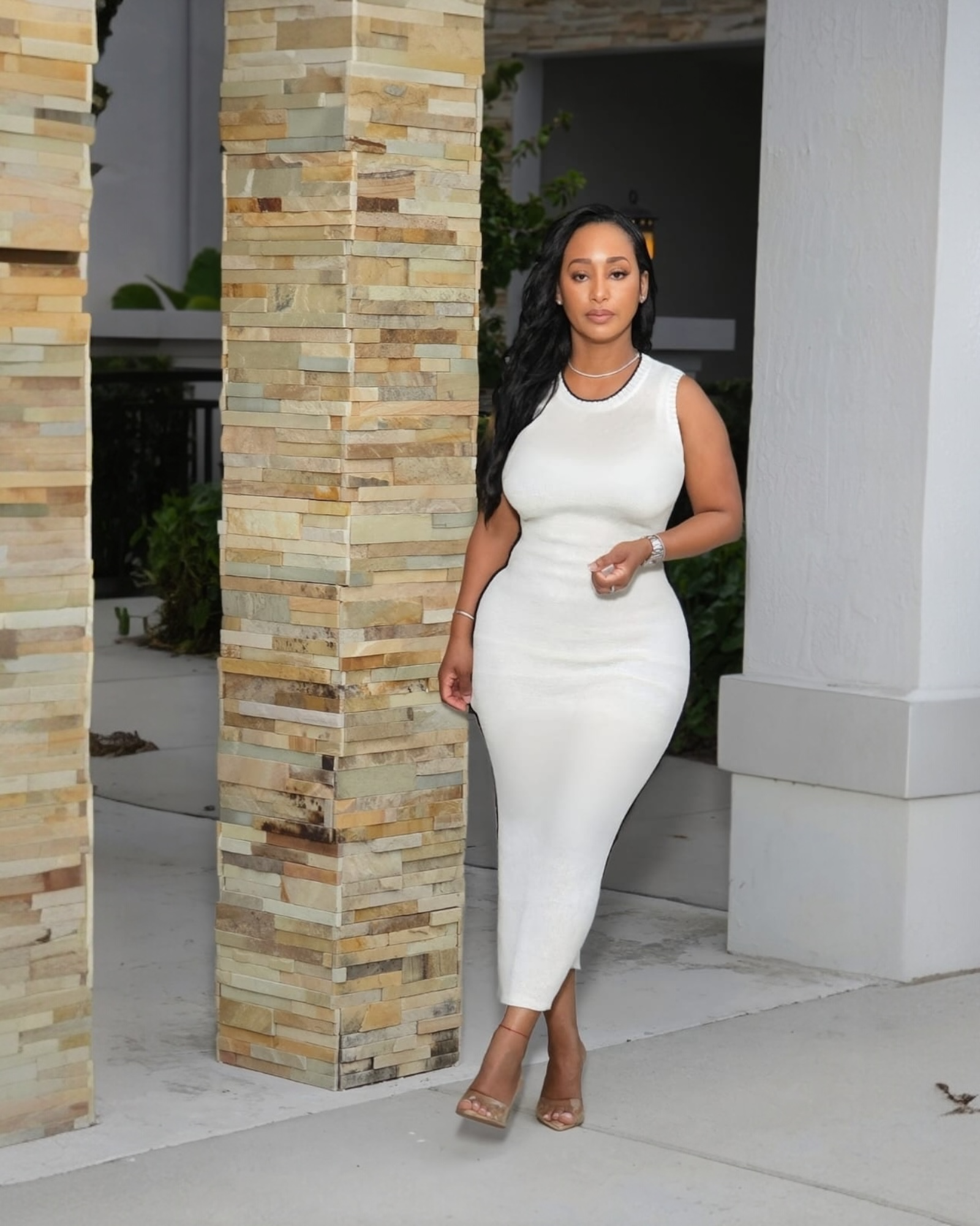 Elara Knit Midi Dress