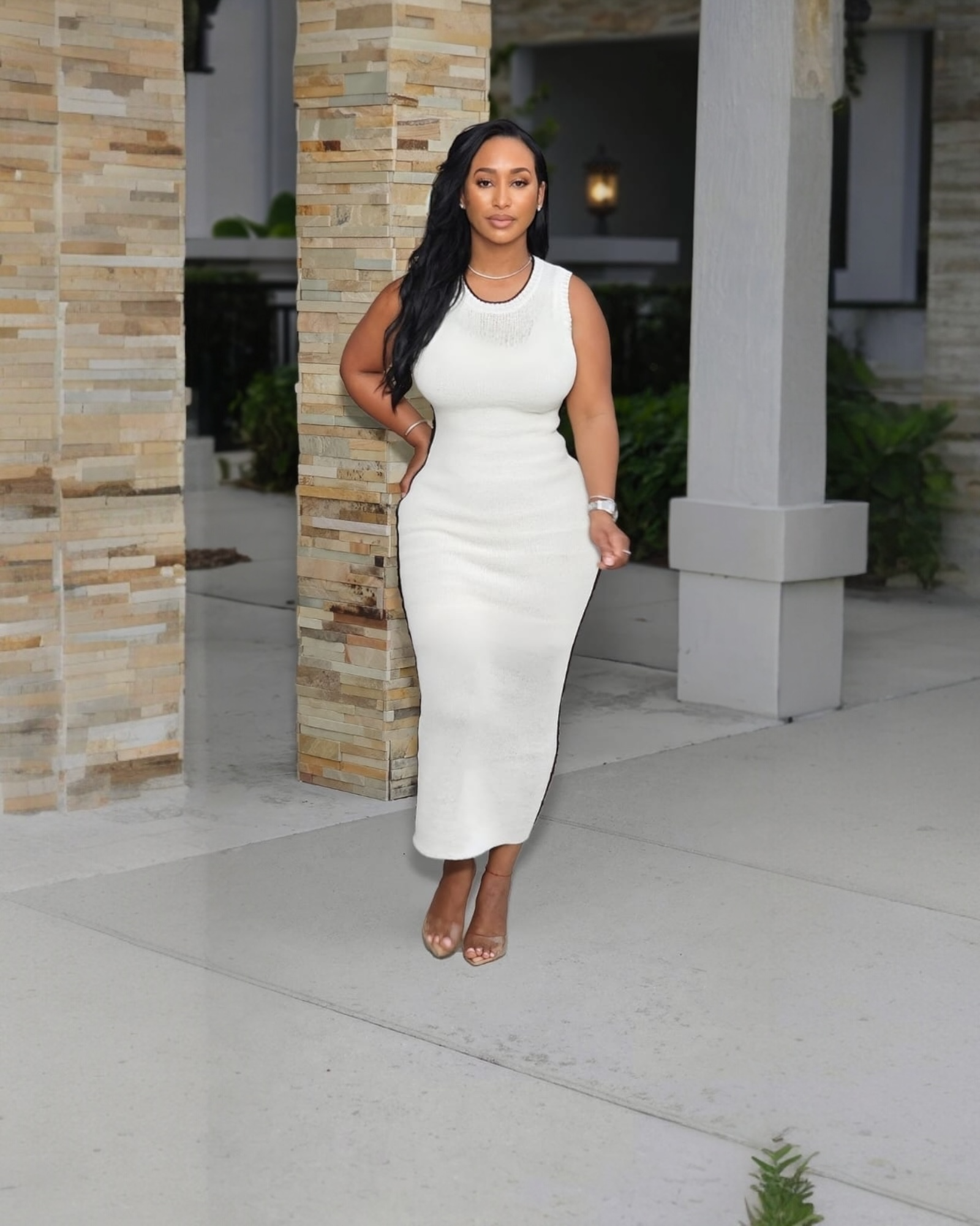 Elara Knit Midi Dress