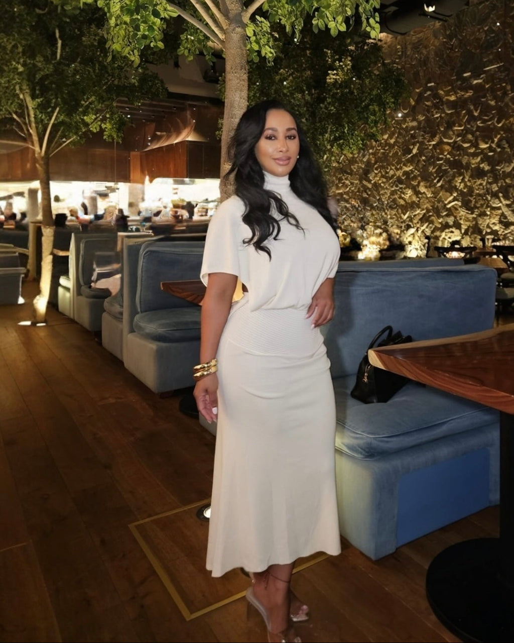 Ivory Grace Midi Dress