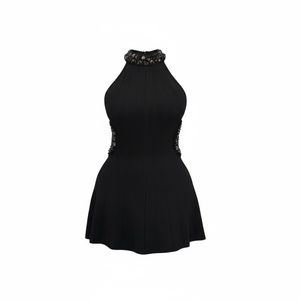 Midnight Elegance Mini Dress