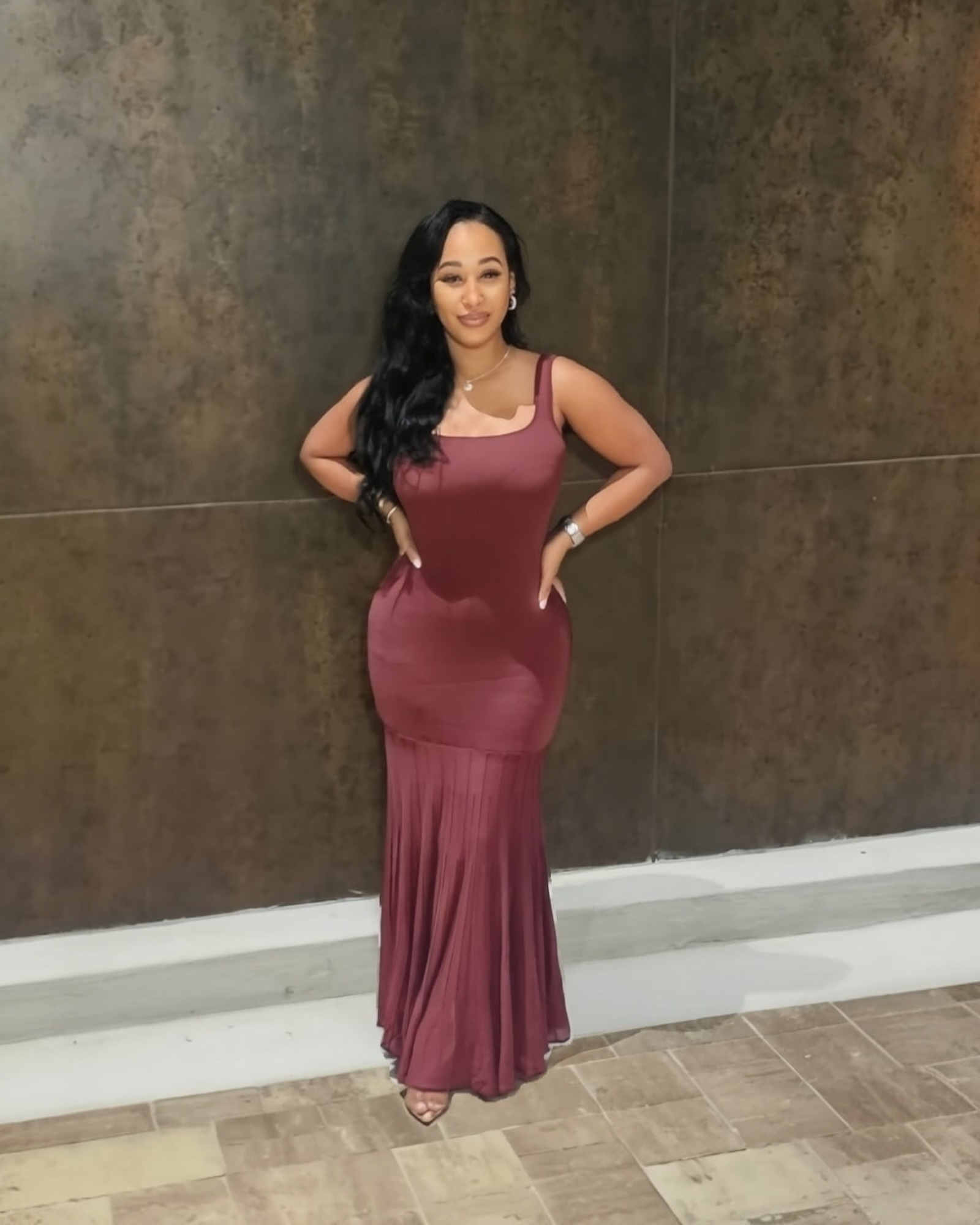 Chocolate Grace Maxi Dress