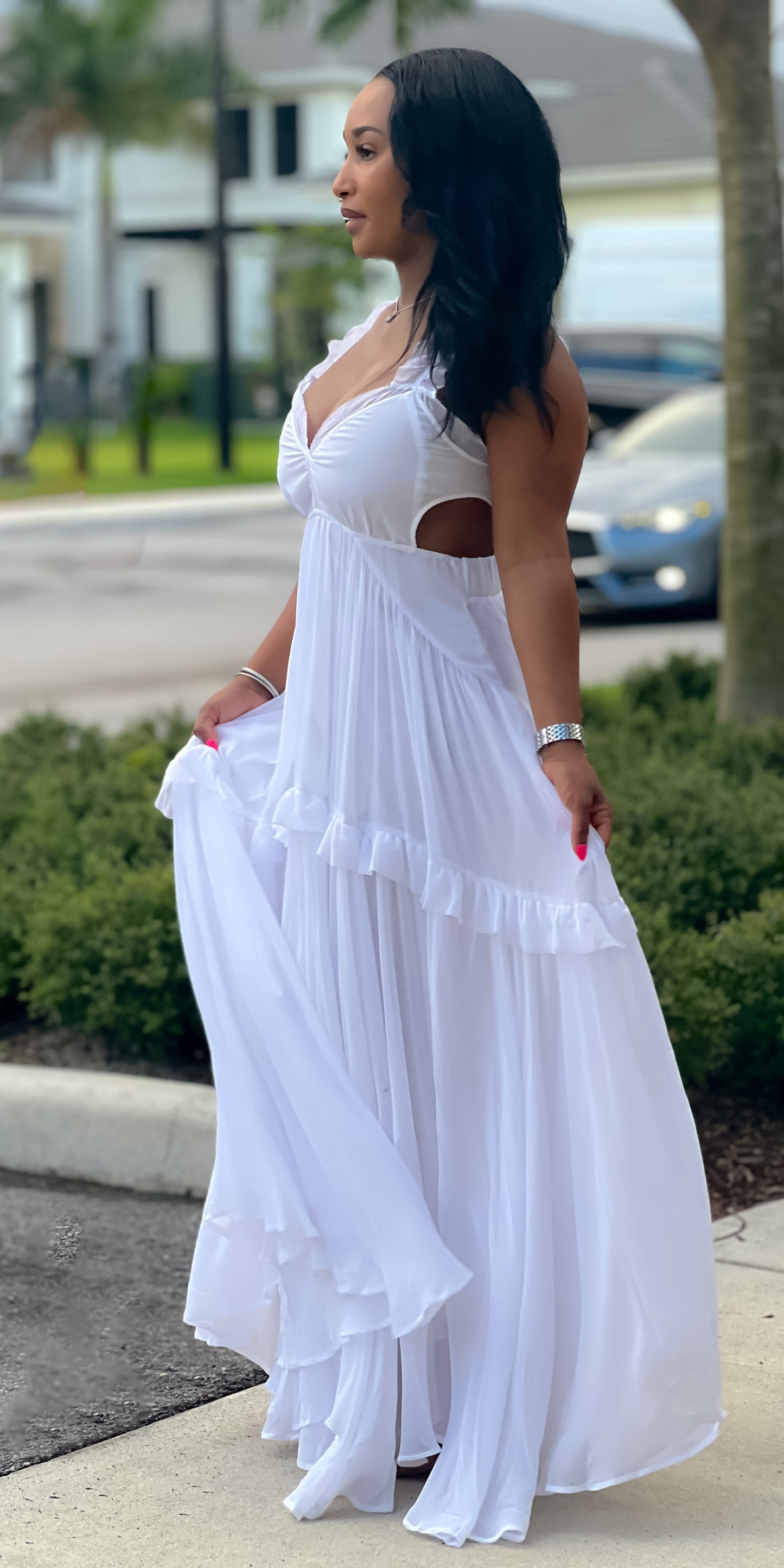 Abigail Maxi Dress (white)