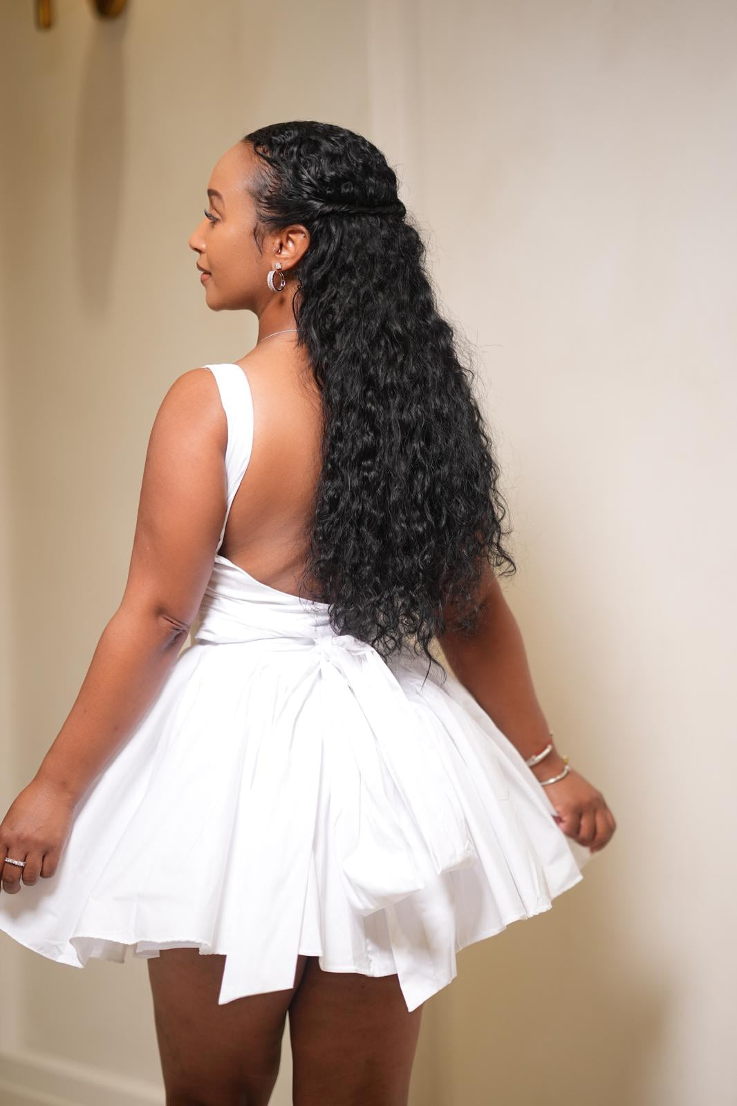 White Whispers Mini Dress