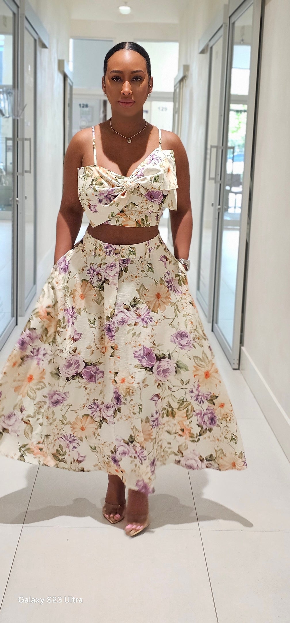 Paloma Bloom Maxi Skirt Set