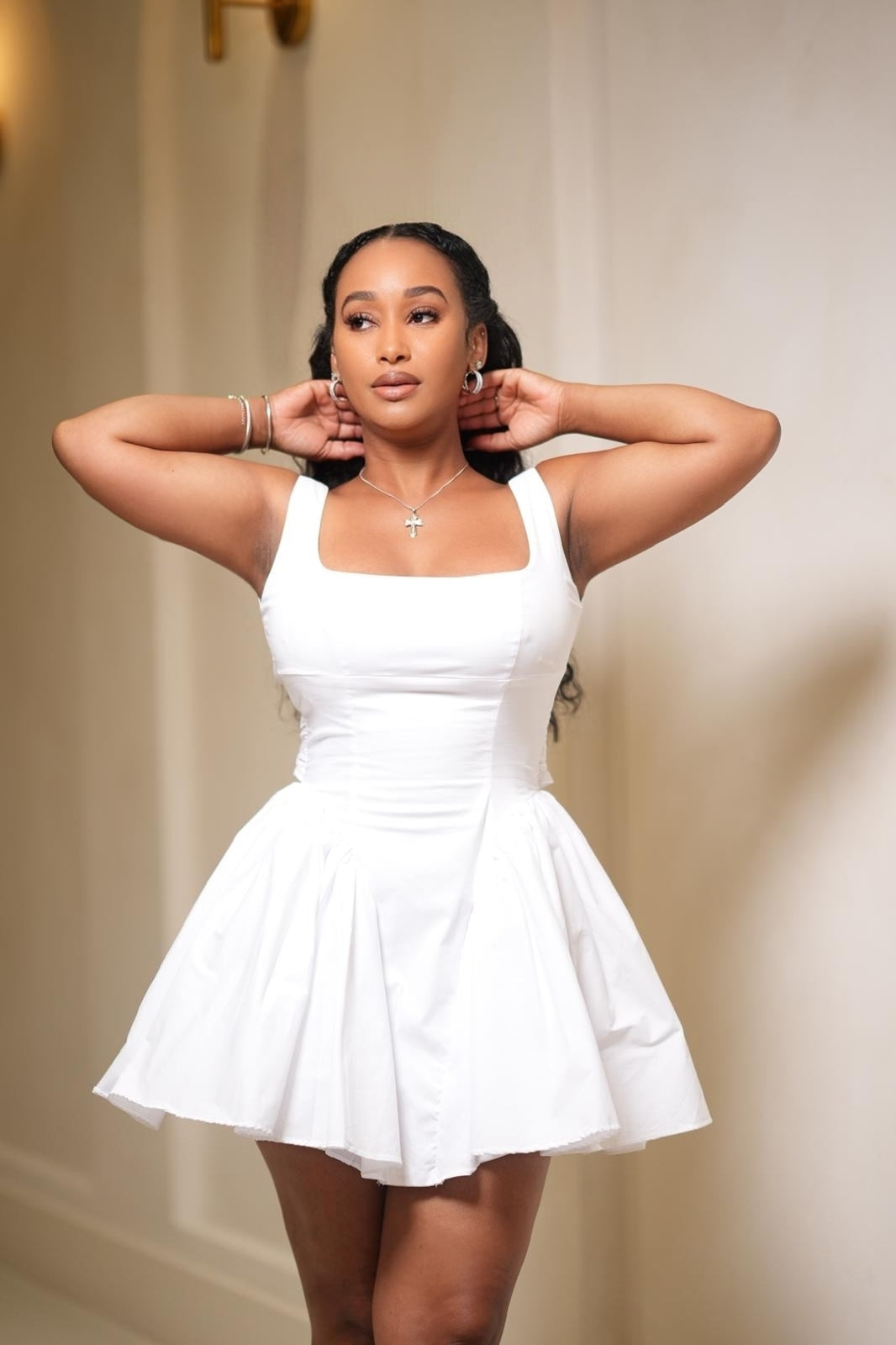 White Whispers Mini Dress